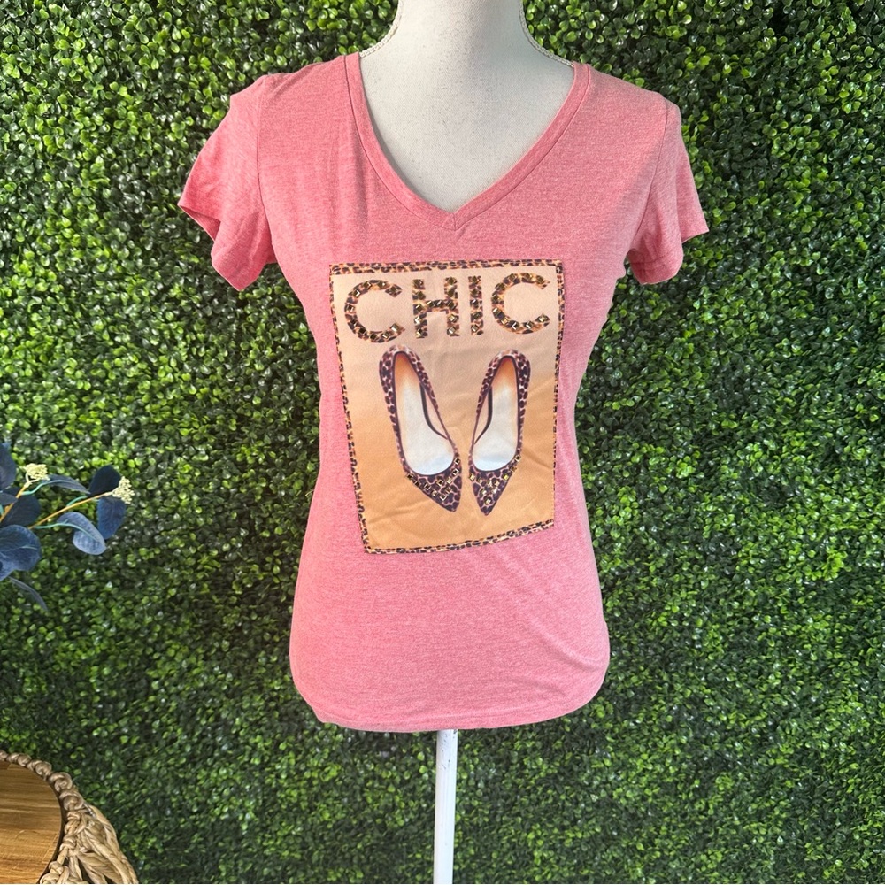 Nwt Pink Chic Graphic Tee